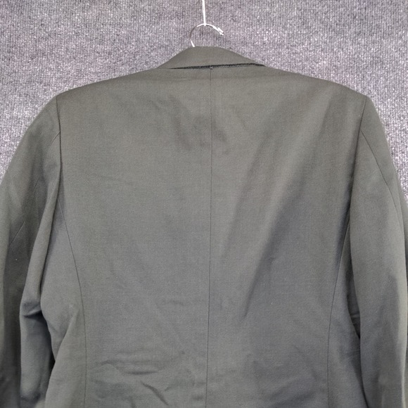 U.S. Army Men's Serge Green Coat Green Size 36 PolyWool Blend Uniform Military - Picture 6 of 13